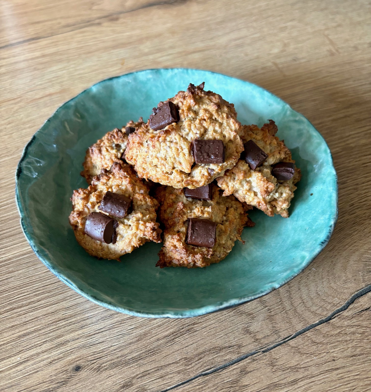 Bananen-Schoko-Cookies mit Haferflocken