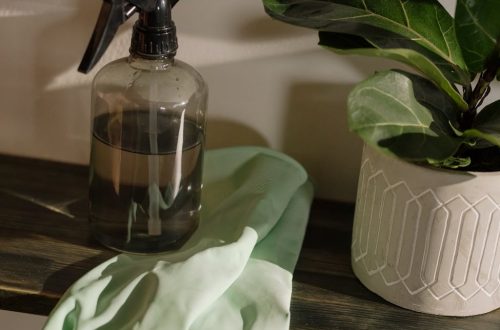 black and white spray bottle