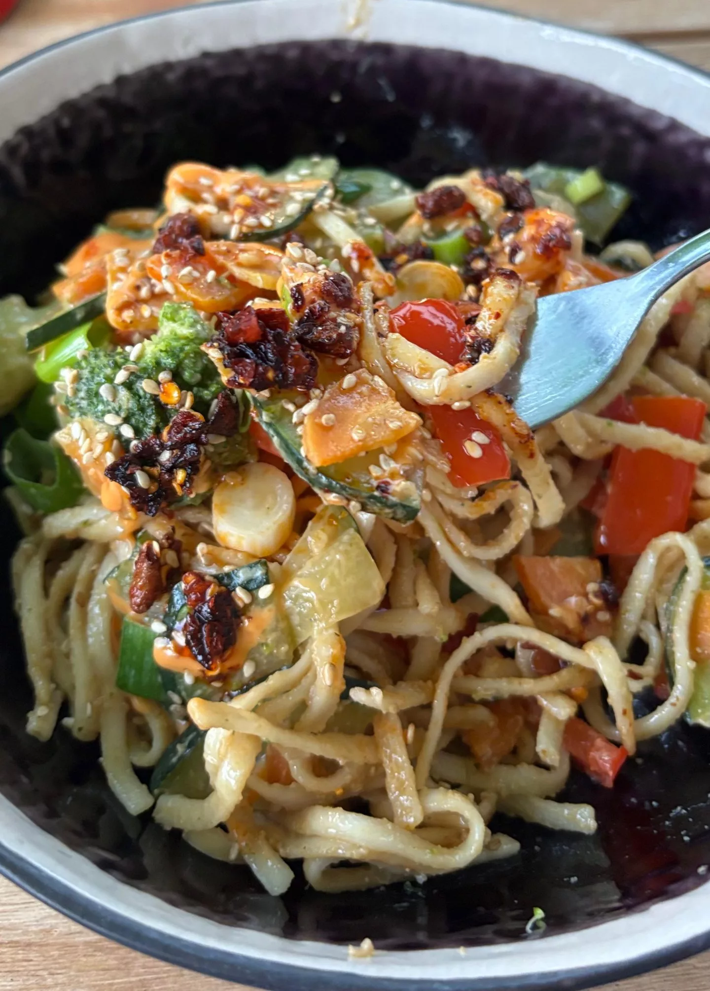 Rezept für Feierabend Udon Nudeln mit Gemüse